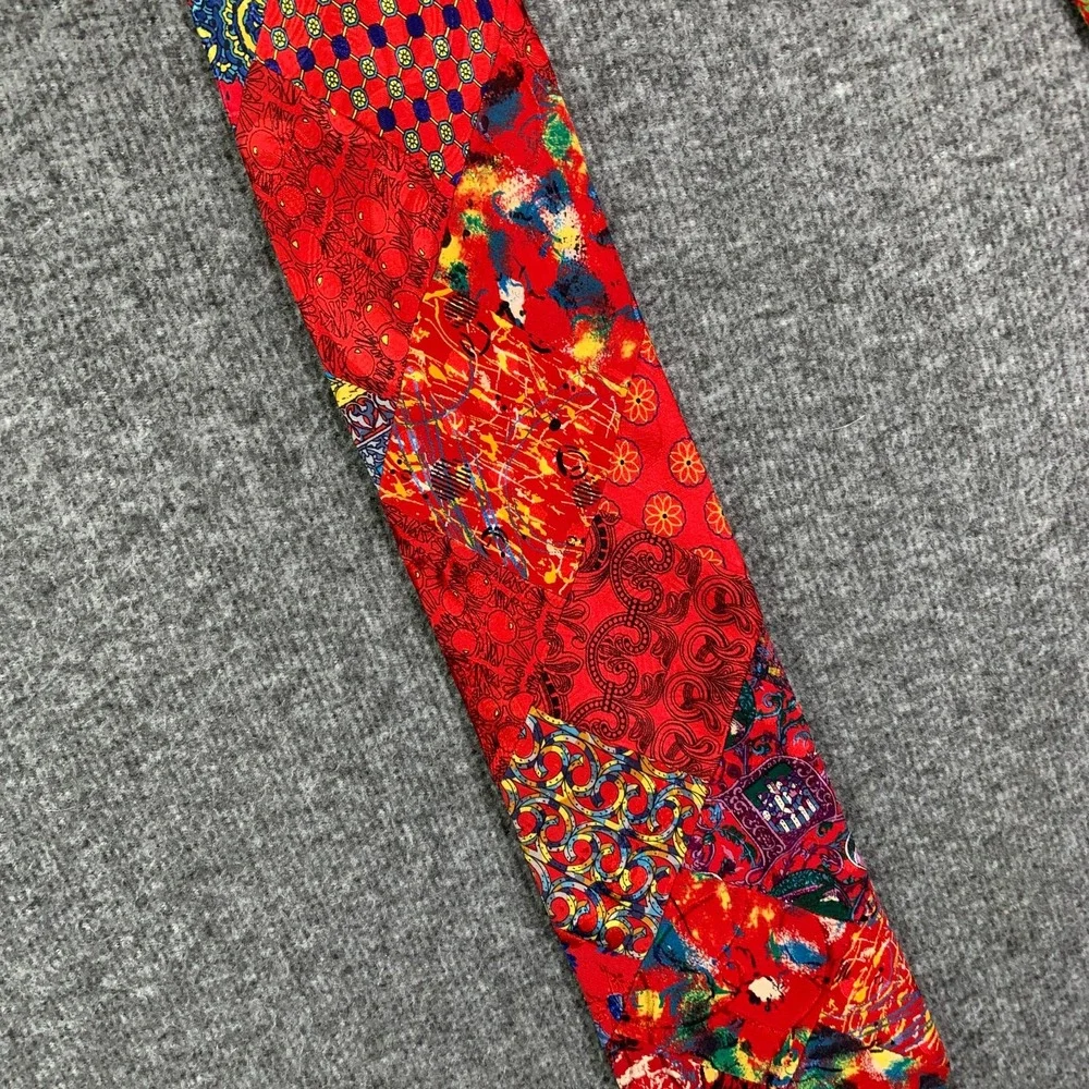 Brioni Necktie Men Patchwork Colorful Business Old Money Modern Dapper